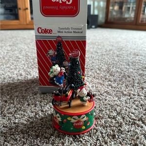 Coke Mini Action Musical Box Music Box Bears